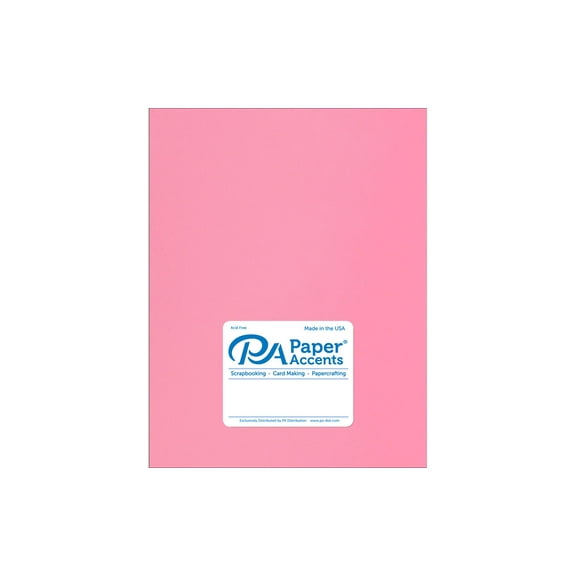 Cdstk Stash Builder 8.5x11 65lb Hot Rose (25 sheets)