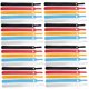 thumbnail image 1 of 100 bridas adhesivas para cables, organizador de cables de datos, cables de alimentación, gestión de cables autoadhesiva para el hogar (rojo, azul, amarillo, negro y blanco, 20 unidades por color), 1 of 7