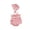 Pink, variant on LYMAYTER Newborn Baby Girls Playsuit Fly Sleeve Romper Ruffled Bodysuit Lightweight Summer 3-24M