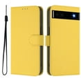 thumbnail image 2 of for Google Pixel 6a Case Wallet with Card Holder,PU Leather Anti-fall Thin Fit Phone case for Women Men,Kickstand,flip Shockproof Cover with Credit Card Slots and Wrist Strap,Lemon, 2 of 11