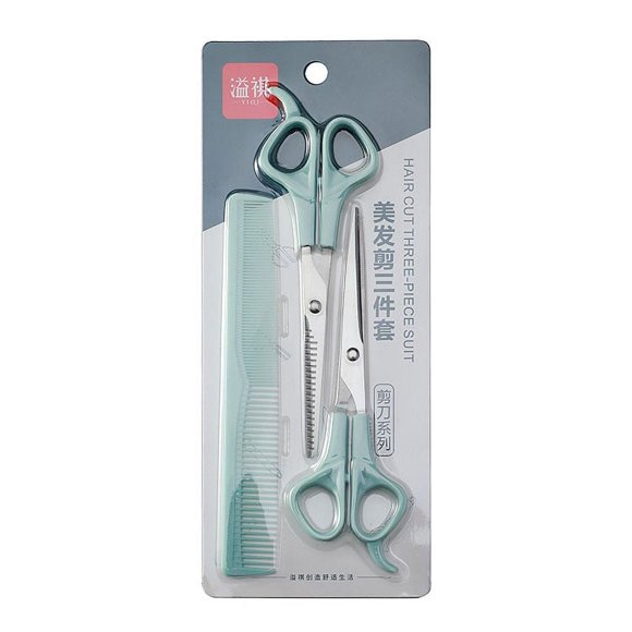 EGNMCR Hair Care Products Hair Cutting Scissors Kit Bangs Cut Flat Cut Comb Hairdressing Set Cutting comb