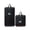 Black, variant on Expandable Rolling Travel Bag - 3-Zip Water-Resistant Luggage with 360° Spinner Wheels (15.7-27.6")