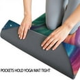 thumbnail image 3 of Colorful Tie Dye Burst Pattern Hot Yoga Mat Towel Non Slip for Hot Yoga - Quick-Drying Yoga Mat Cover with 4 Corner Pockets with Travel Bag - Hot Yoga Towel Non Slip 74"x26", 3 of 6