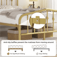 thumbnail image 4 of Topeakmart Metal Bed with Arched Headboard and Footboard, Antique Gold, Full, 4 of 8