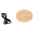 thumbnail image 3 of Wireless Charger, 5V 1A Output Fast Bamboo Charging Station 5V 2A Input Wide Compatible  For Home For Office, 3 of 8