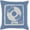 Medium Gray, Blue / Demotte, variant on Boutique Rugs Waldport Throw Pillow