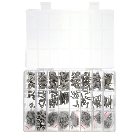

Assortment Bolts Nuts Kit Nut Bolt Washers Machine Screw Assorted Washer Screws Hex Cap Lock
