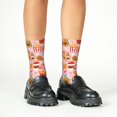 thumbnail image 4 of Fuzoiu Funny Food Print Kids Socks For Boys Girls,Grip Crew Socks with Non Slip,Lightweight Stretch Crew Socks,Toddlers Crew Boot Socks, 4 of 5