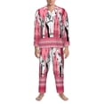 thumbnail image 3 of Salouo Thai elephant Print Button-Front Long Sleeve Pajama Set for Men, Soft 2Pjs Men's Long Sleeve Sleepwear-Large, 3 of 7