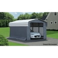 thumbnail image 3 of Arrow 10 x 15 x 8 ft Grey Carport Enclosure Kit, 3 of 13