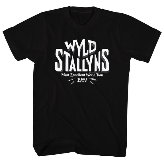 Bill And Ted Wyld Stallions Black Adult T-Shirt 4Xlt