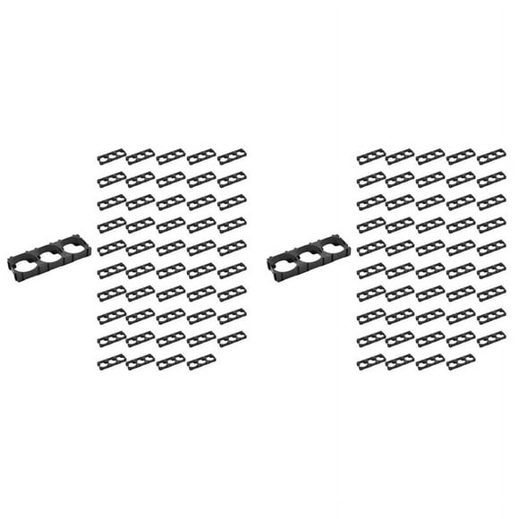 100Pc 21700 Lithium Cell Spacer Triple Battery Holder Bracket Battery Pack Bracket for DIY Fixed Battery 21.7mm Hole Dia