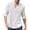 White, variant on T Shirts for Men Casual Tops Winter Fall Long Sleeve Male Solid Roll Up Sleeve Blouse Stand Collar T-shirt Top