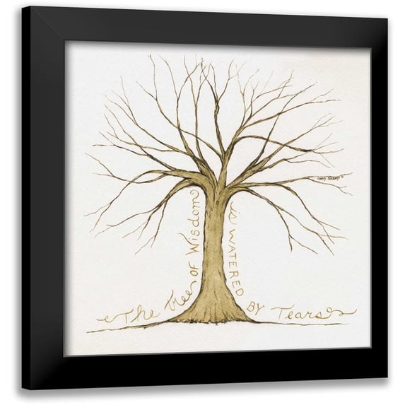 Shamp, Cindy 20x20 Black Modern Framed Museum Art Print Titled - Tree