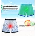 thumbnail image 5 of Aideaone Mens Swim Trunks with Compression Liner 5.5" Inseam Quick Dry Bathing Suit Lightweight Swimming Shorts Bathing Trunks Swimwear Board Shorts, 5 of 6