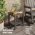 thumbnail image 4 of Patio Furniture HDPE Rocking Chair Outdoor Set of 2 with Side Table Poly High Back Porch Rocker Chairs for Adults All Weather Resistant Furniture for Patio Front Porch Black, 4 of 8