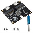 thumbnail image 1 of Tarjeta Adaptadora NVMe/SATA USB3.1 Gen2 con Chip JMS581 Velocidad de Transferencia de 1000 MB/S Expansión DualBay de 10 Gbps Chip JMS581, 1 of 5