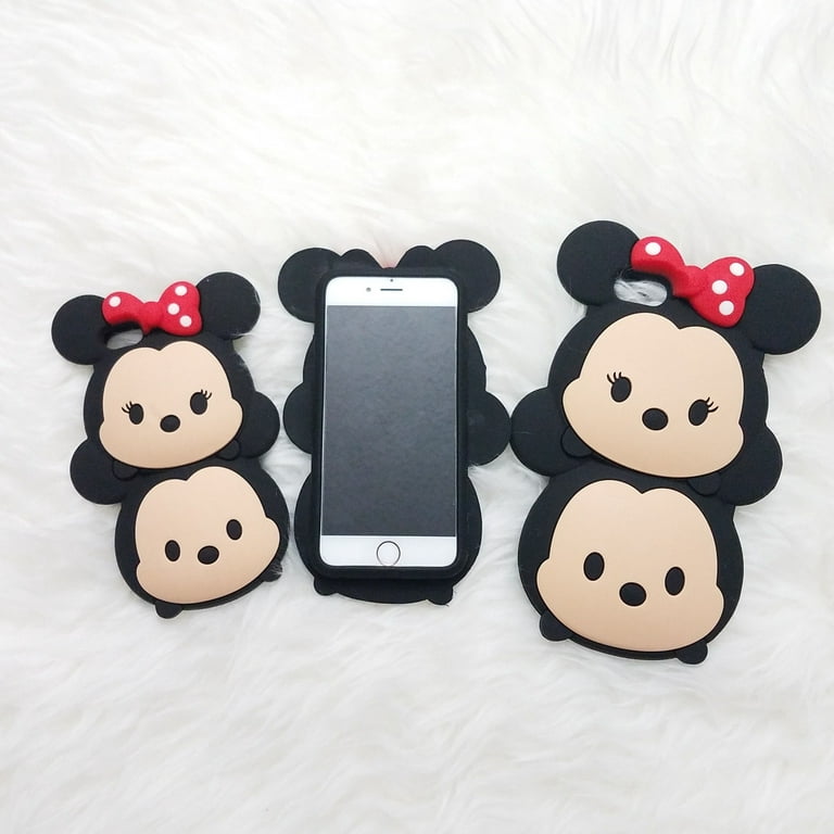 3D Disney tsum tsum Micky Minnie Phone case cover cute silicone