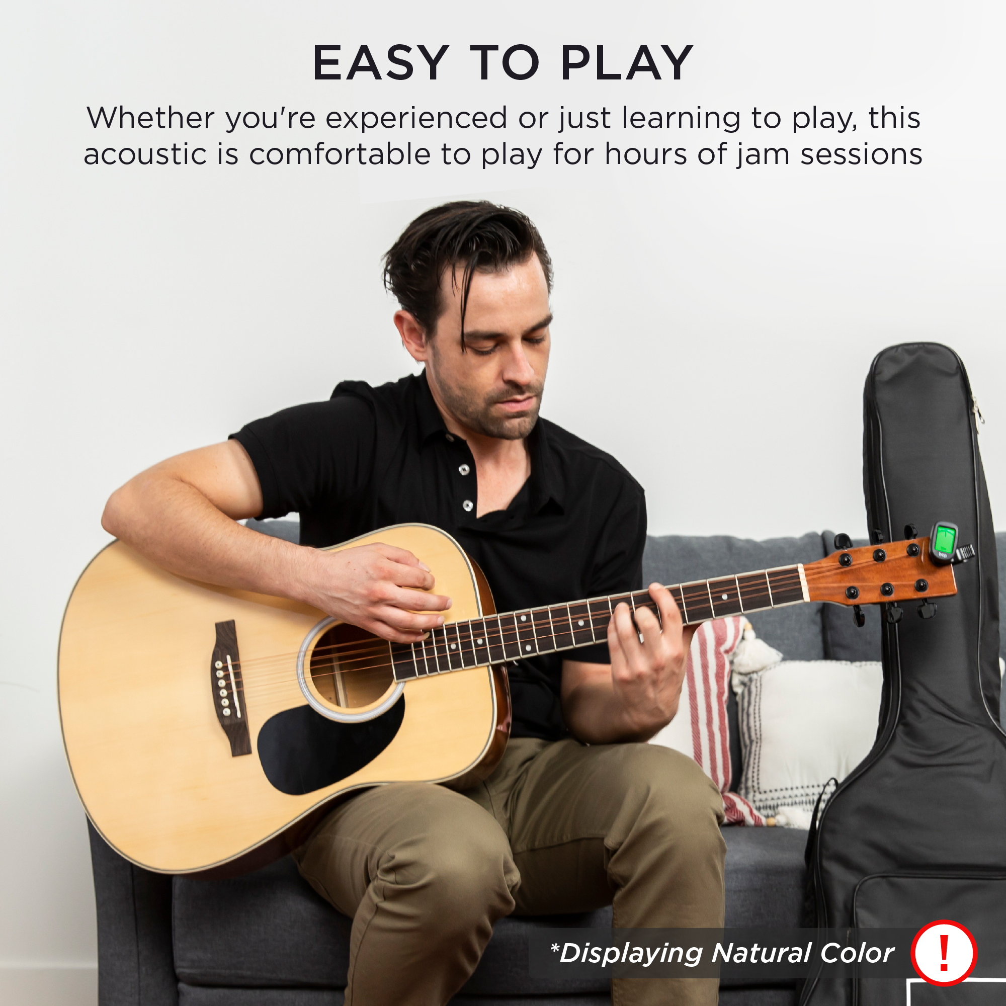 Best Choice Products 41in Full Size All-Wood Acoustic Guitar Kit photo 7