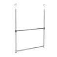 thumbnail image 1 of Oceanstar ACR1538C 2-Tier Portable Adjustable Closet Hanger Rod, Chrome, 1 of 6