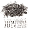 thumbnail image 2 of Conectores Pasadores giratorios DYNWAVEMX 100 Unids de Seguridad plata Eslabones giratorios de cojinetes de bolas de pesca, 2 of 5