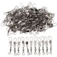 thumbnail image 2 of 100 Uds. Broches giratorios de pesca, anillos sólidos a presión de seguridad giratorios de barril rodante 5B kusrkot Eslabones giratorios de cojinetes de bolas de pesca, 2 of 8