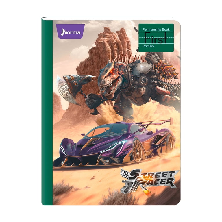 Norma Street Racer Mid Penmanship First Composition Notebook 7