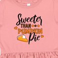 thumbnail image 4 of Inktastic Thanksgiving Sweeter Than Pumpkin Pie Girls Toddler Dress, 4 of 5
