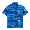 thumbnail image 4 of Atogsazn Kids Boys Hawaiian Floral Printed Shirts Children Casual Button Down Short Sleeve Shirt Beach Summer Tops Dark Blue 5-6 Years Fashion, 4 of 8