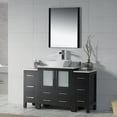 thumbnail image 3 of 54" Freestanding Bathroom Vanity with Side Cabinet & Vessel Sink & Mirror - Espresso, 3 of 6