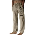 thumbnail image 2 of Pantalones largos para hombre, moda, estampados, casuales, cintura elástica con bolsillo, pantalones deportivos, pantalones de poliéster para hombre., 2 of 4