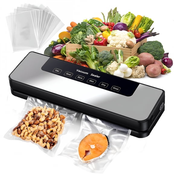 ACDANC Food Sealer Vacuum,Sealer Machine 80KPA Food Saver Sealer,Moist&Dry Mode,NTC Overheat Protect