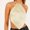 Solid Color, variant on Fengqque Fashion Women Casual Solid Sexy Sleeveless Hanging Neck Solid Color Bellyband Base Shirt Tops