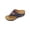 Blue, variant on GERsome Women's Flip-Flops Low Wedge Open Toe Thong Sandals Comfort Slip-On Slides Summer Beach Walking Shoes, Black Size 5.5