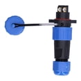 thumbnail image 3 of Conector Impermeable, 250V 20A Contacto De Cobre Chapado En Oro Enchufe Industrial De Uso Amplio De 2 Pines Para Equipos, 3 of 7
