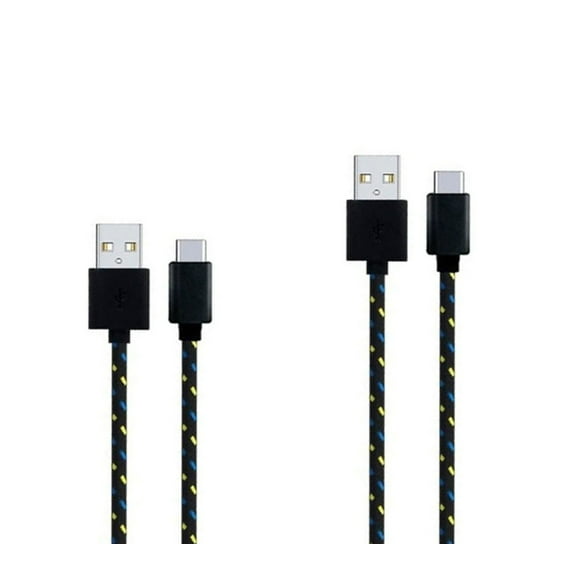 For Moto G Stylus 5G (2023) Fast Charge 6ft and 10ft Long USB-C Cables - TYPE-C Cord Power Wire Data Sync Braided High Speed for Motorola Moto G Stylus 5G (2023) Phone