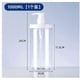 thumbnail image 1 of Travel Dispenser Bottles for Body Wash Shampoo Lotion Leakproof Refillable Containers for Toiletries Portable Pump Bottles for Vacation Gym 1000ml, 1 of 3