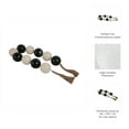 thumbnail image 4 of Swirled Resin Bead Garland for Home Decor and Bathroom - Sculpted Neutral Styling for Office, Room and Living Room - Oversized Display for Shelf and Coffee Table Layering Accent - 3", Black & White, 4 of 11
