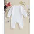thumbnail image 4 of CIYCuIT 3M 6M 12M 18M Infant Baby Boys Girls Christmas Footless Jumpsuit Long Sleeve Letter Print Rompers Newborn Casual Daily Playsuit, 4 of 8