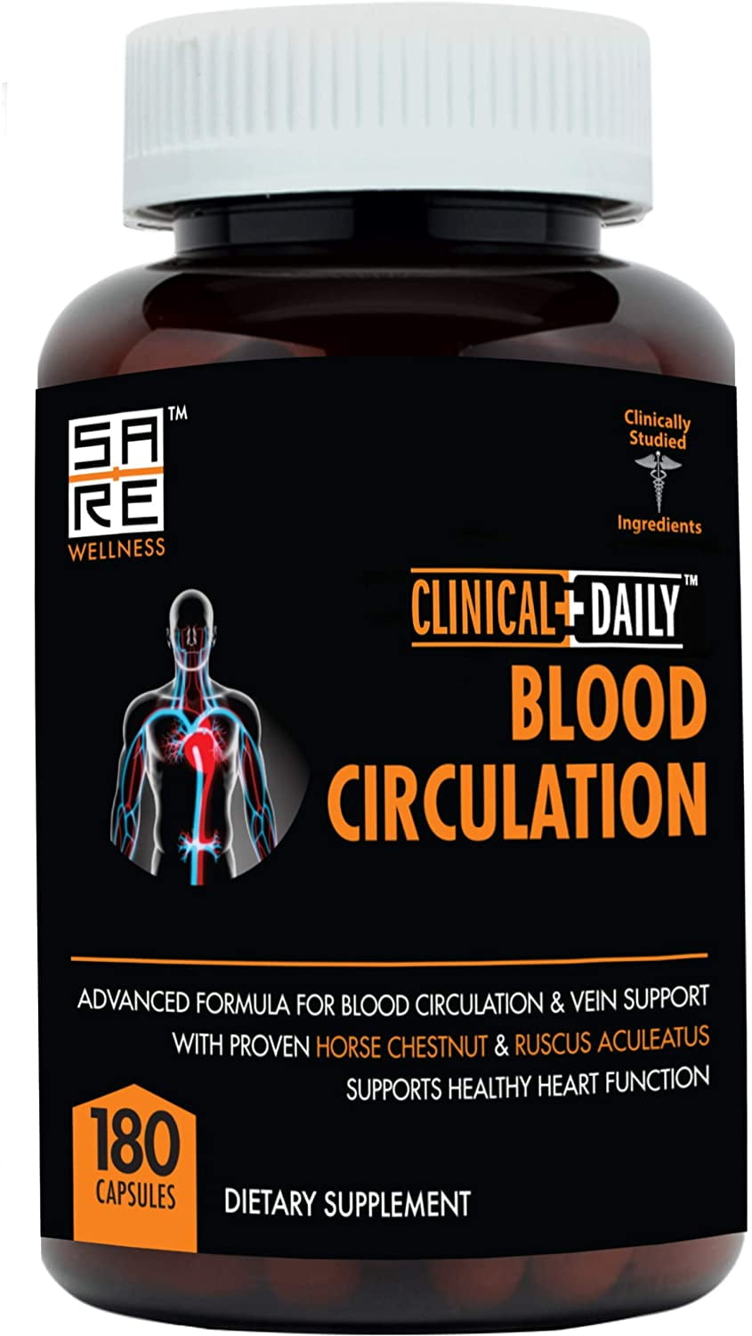CLINICAL DAILY Blood Circulation Supplement. Herbal Varicose Vein