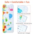 thumbnail image 5 of Bath Mat for Tub Non Slip, Machine Washable Anti Slip Cartoon Baby Bathtub Shower Mat with Drain Holes and Suction Cups for Toddler & Kids, 40 Inch x 16 Inch-Rectangular, Little Whale (Right Drain), 5 of 6