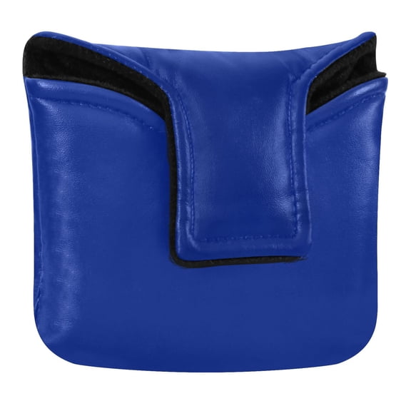 Haosy Dark Blue Golf Mallet Putter Cover Strong Magnetic Leather Golf Club Headcover Closure