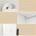 thumbnail image 6 of Sturdy Metal Arched Pantry Cabinet in Modern Farmhouse Style, 73 Inch Tall with Adjustable Shelves and 2 Doors, 6 of 11