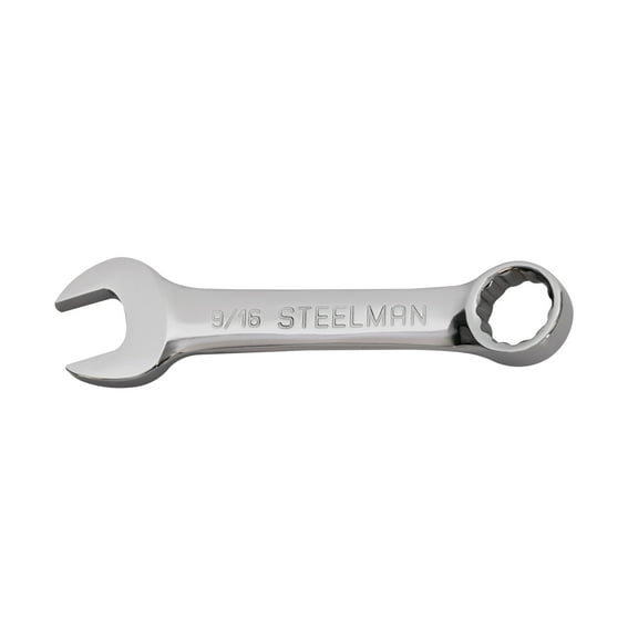 STEELMAN 9/16-Inch Stubby Size 12-Point SAE Combination Wrench, 82581