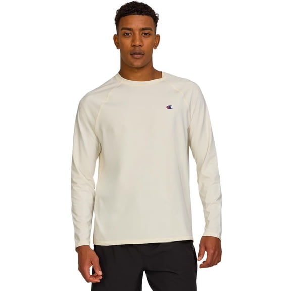 Champion Men's Long Sleeve Rash Guard, UPF 50 Quick Dry Swim Shirt