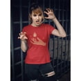 thumbnail image 2 of Cosmical Hand With Flame Shaped T-Shirt Women -Image by Shutterstock, Female Medium, 2 of 4