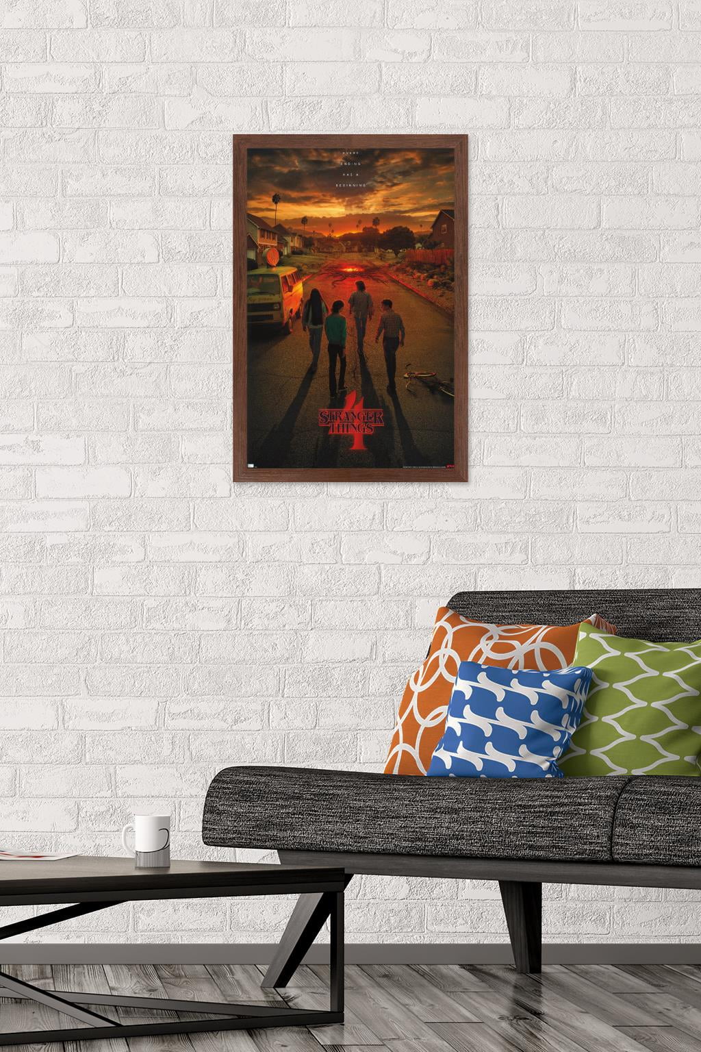 Netflix Stranger Things: Season 4 - California Teaser 16.5 in x 24.25 in Framed Poster, by Trends International