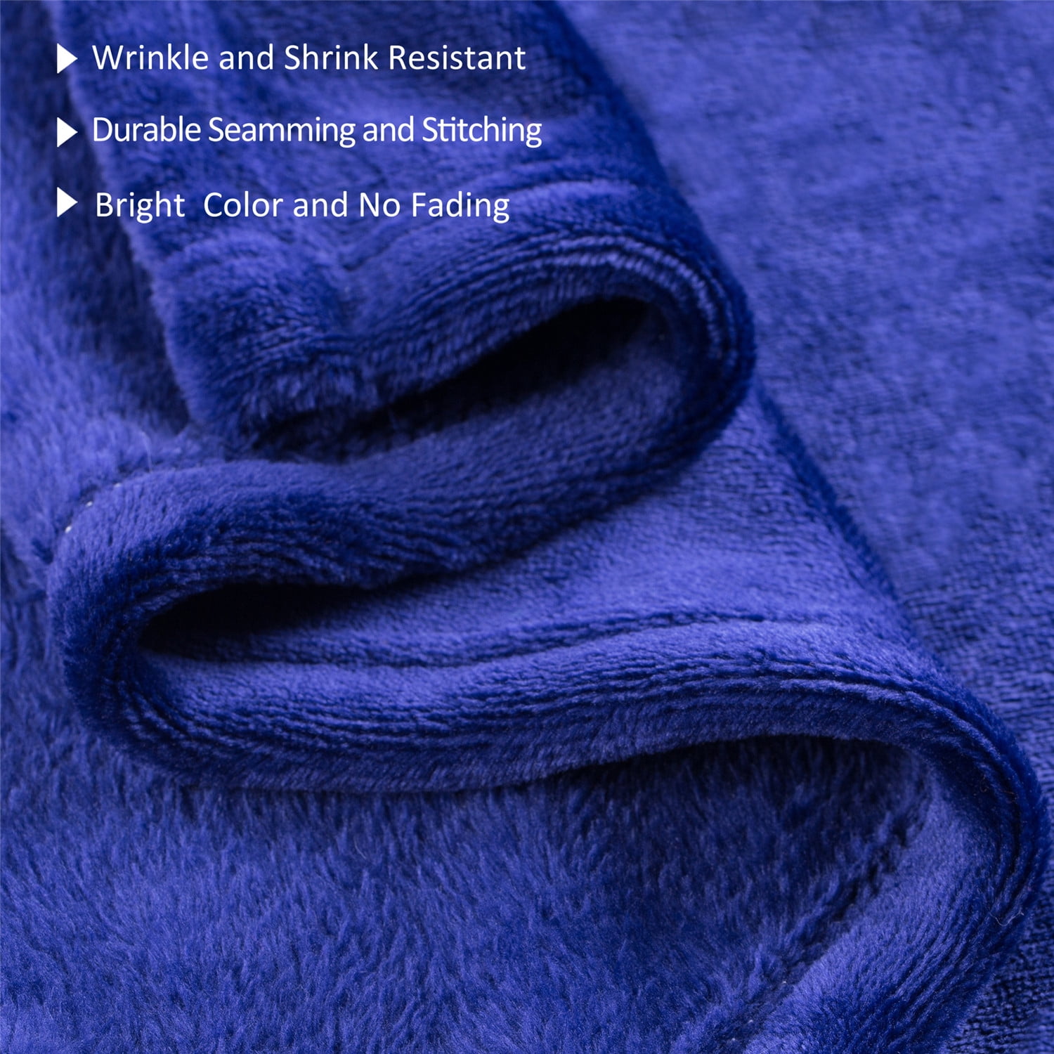 Throw Blanket 50"x60" Soft Flannel Fleece Lap Throw Blanket for Sofa Couch Travel (2 Pack)