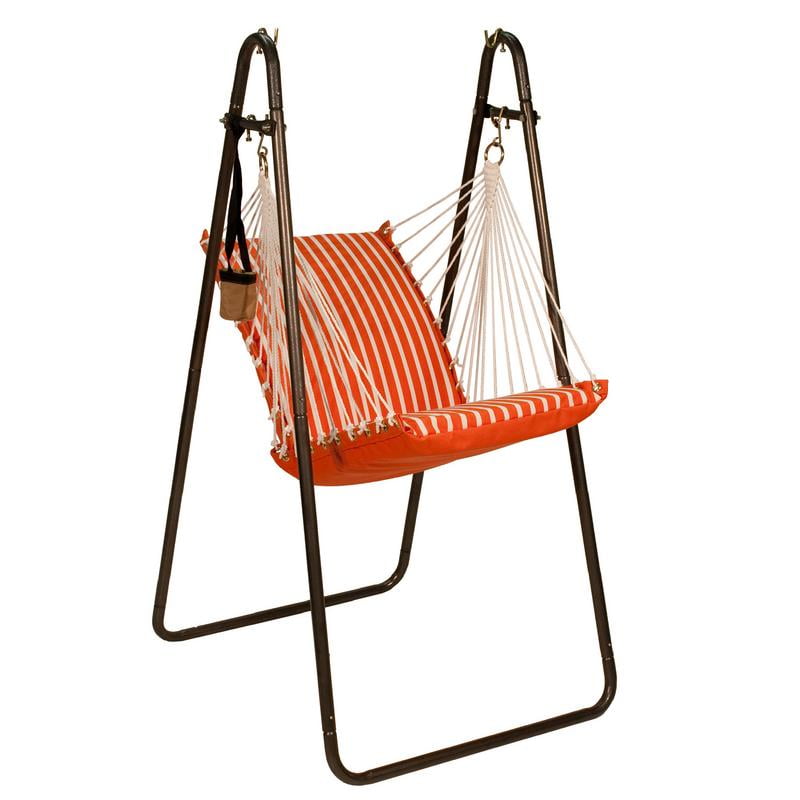 Sunbrella Hanging Chair with Stand Set - Melon