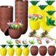 thumbnail image 3 of Hawaiian Summer Pineapple Coconut Drinking Cup Strawberry Shaped Juice Drink Cups for Birthday Weddi, 3 of 5